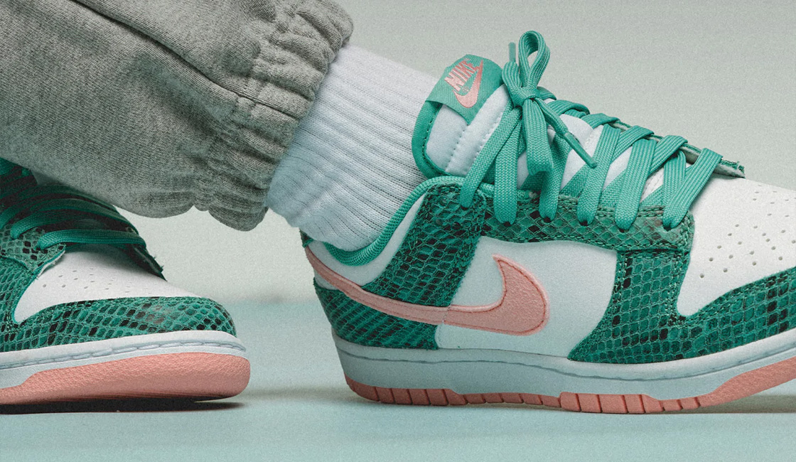 Nike Dunk Low Green Snakeskin – hier kaufen | snkraddicted