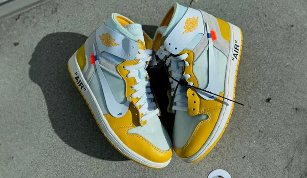 Aj1 off white yellow online