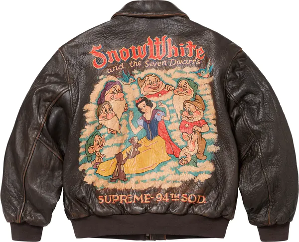 Supreme x Schott Snow White Hand-Painted Leather A2 Jacket1.jpg.jpg