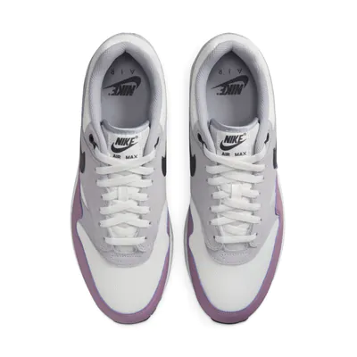 Nike air max 1 premium trainers in pink and grey best sale