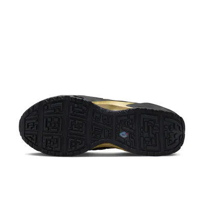 Black and metallic gold shoes on sale