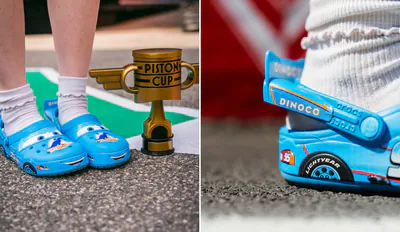 Cars x Crocs Crocband Clog Lightning McQueen Dinoco m2 snkr.png
